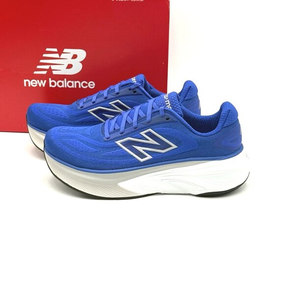 New Balance Men's Fresh Foam X More v6 Running Shoe Blue Silver MMORLE6